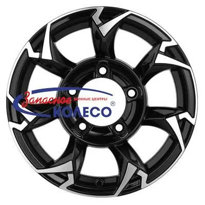 15'' 5x139,7 ET5 D98,5 5,5J Khomen Wheels KHW1505 (Lada NIVA 4x4) Black-FP