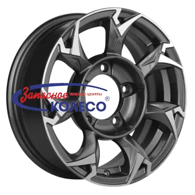 15'' 5x139,7 ET5 D98,5 5,5J Khomen Wheels KHW1505 (Lada NIVA 4x4) Gray-FP