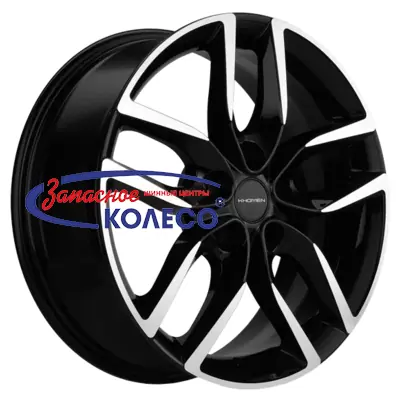 17'' 5x112 ET38 D57,1 6,5J Khomen Wheels KHW1708 (Kodiaq/Tiguan) Black-FP