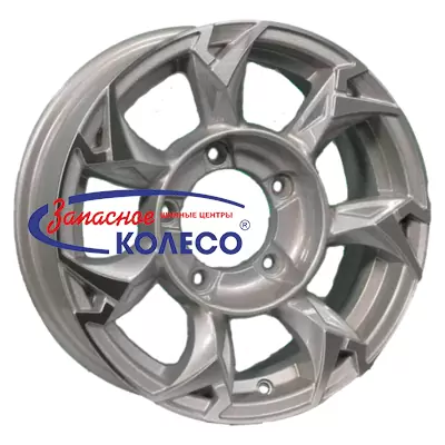 15'' 5x139,7 ET5 D108,1 5,5J Khomen Wheels KHW1505 (Jimny) F-Silver-FP