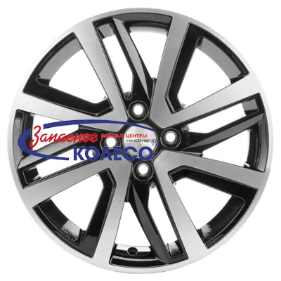 16'' 4x100 ET46 D54,1 6,0J Khomen Wheels KHW1609 (Rio II/Solaris II) Black-FP