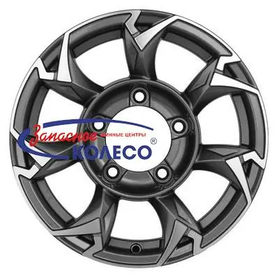 15'' 5x139,7 ET5 D108,1 5,5J Khomen Wheels KHW1505 (Jimny) Gray-FP