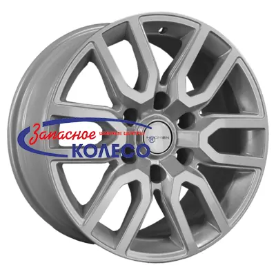 17'' 6x139,7 ET25 D106,1 8,0J Khomen Wheels KHW1723 (Toyota LC Prado/Lexus GX) F-Silver