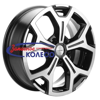 17'' 5x120 ET60 D65,1 6,5J Khomen Wheels KHW1710(2) (VW Multivan) Black-FP