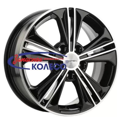 16'' 5x114,3 ET43 D67,1 6,0J Khomen Wheels KHW1603 (Creta/Seltos) Black-FP