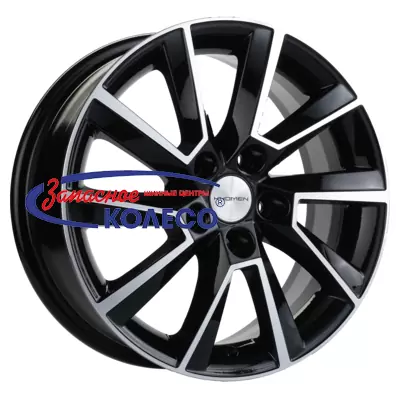 15'' 5x100 ET40 D57,1 6,0J Khomen Wheels KHW1507 (Polo) Black-FP