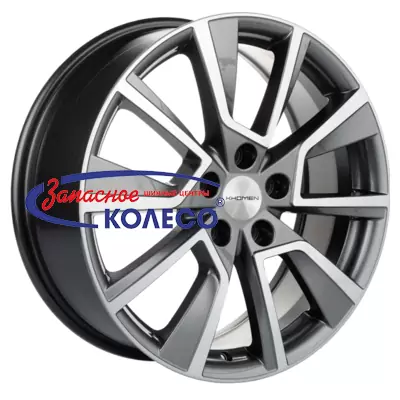 18'' 5x114,3 ET37 D66,5 7,0J Khomen Wheels KHW1802 (Dargo/Jolion) Gray-FP