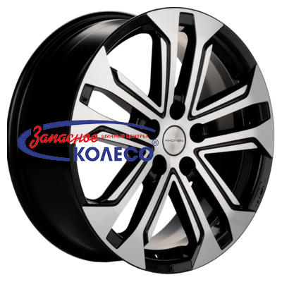18'' 5x114,3 ET50 D54,1 7,0J Khomen Wheels KHW1803 (Coolray) Black-FP