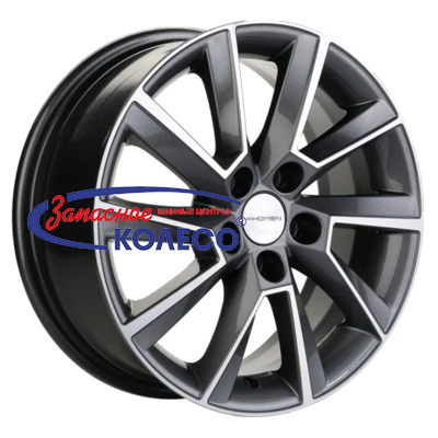 15'' 5x100 ET38 D57,1 6,0J Khomen Wheels KHW1507 (Rapid/Fabia) Gray-FP