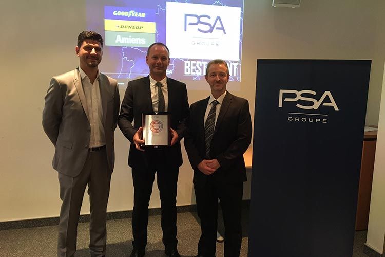 Французский завод Goodyear получил награду от PSA Groupe